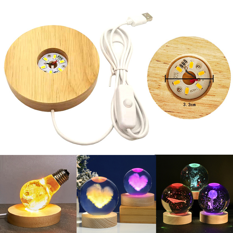 Resin Art Stand - Présentoir d'art en résine rond en