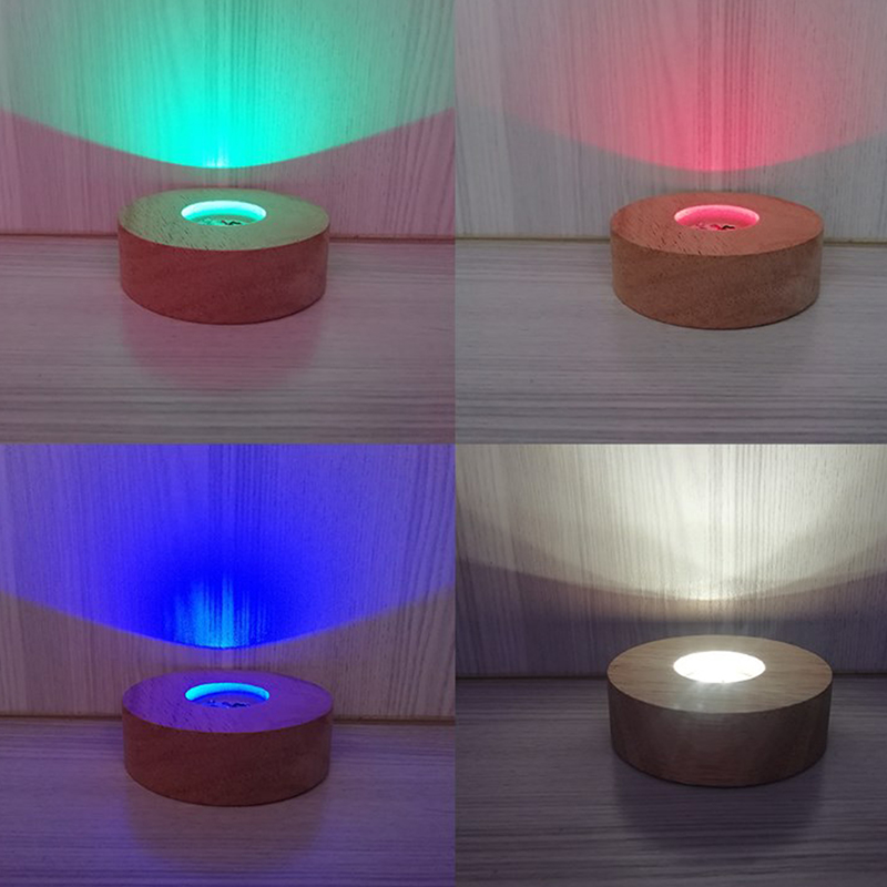 Resin Art Stand - Base d'affichage de lumière LED ronde