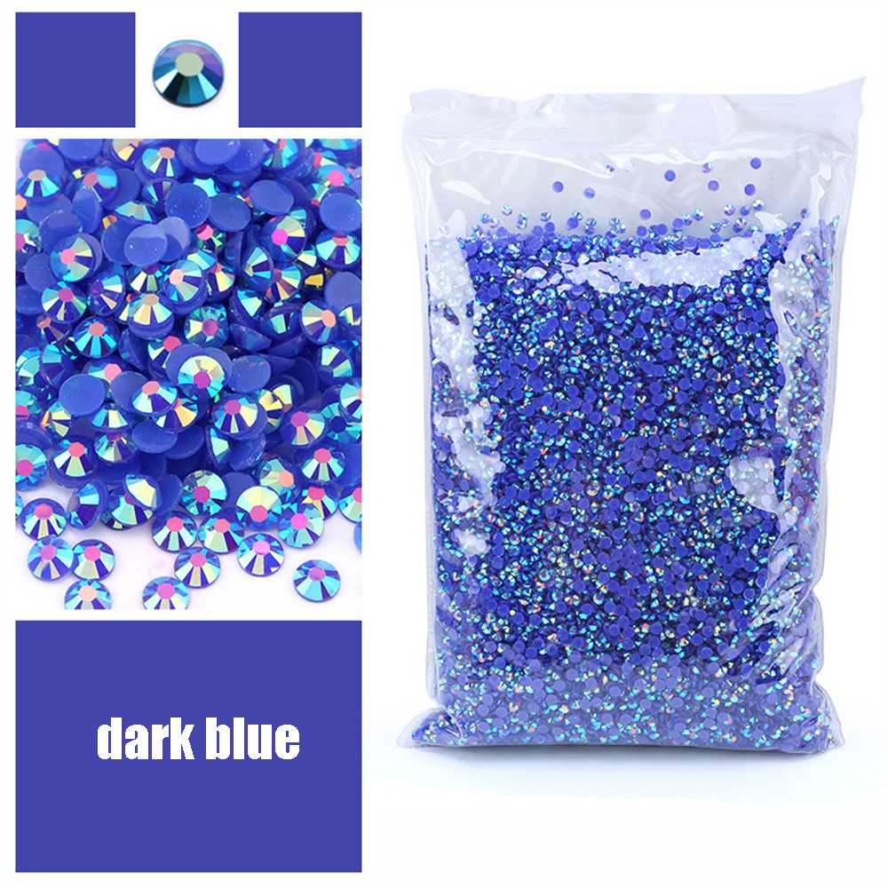 Resin Art Quantity - Strass en résine bleu foncé à