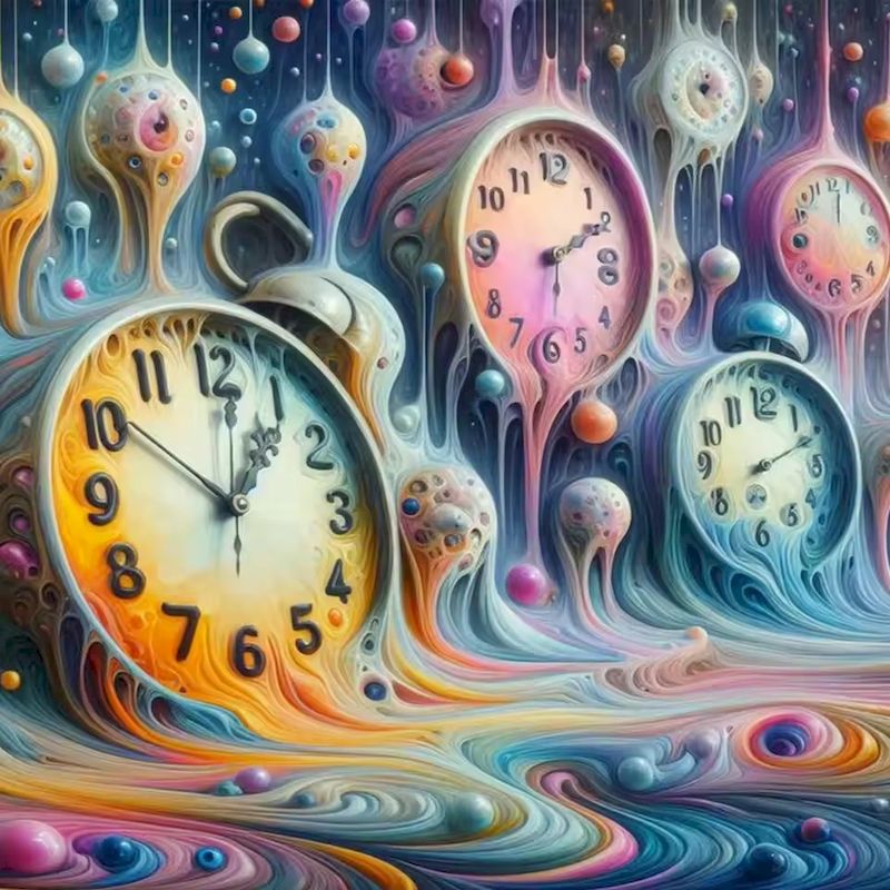 Resin Art Clock - Kit de Peinture Diamant Décoration Murale