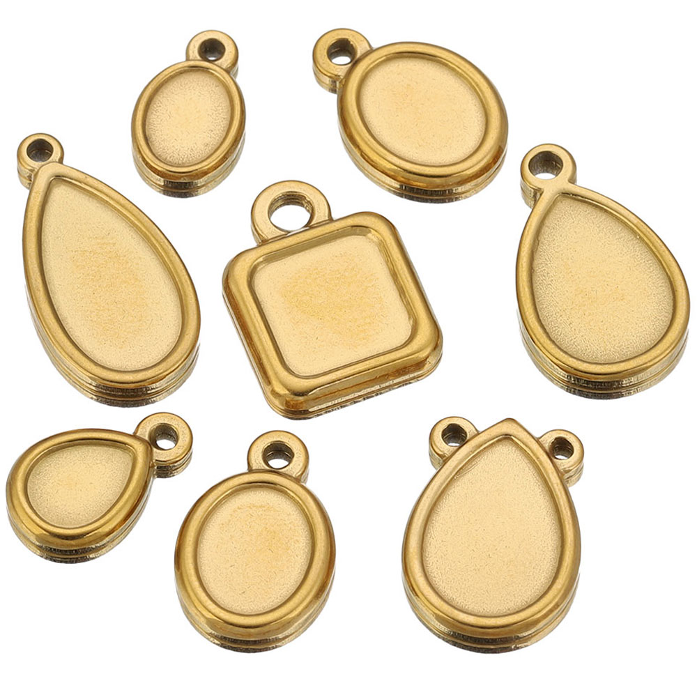 Bezels Pendant Resin - 5 pièces de supports de pendentifs
