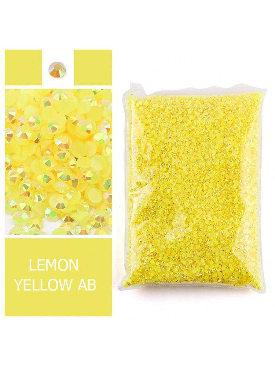 Resin Art Quantity - Strass en résine jaune citron, non