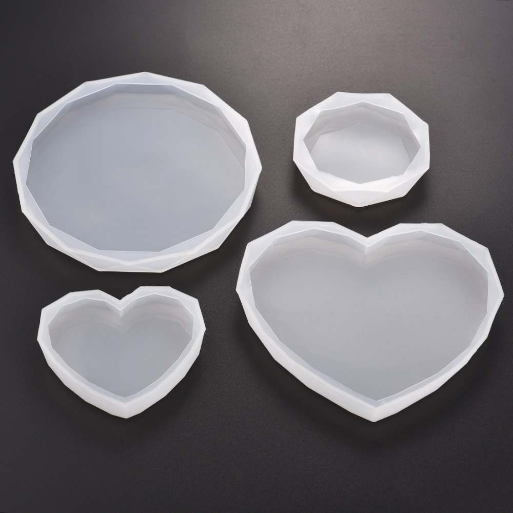 Resin Art Heart - Moule de dessous de verre en