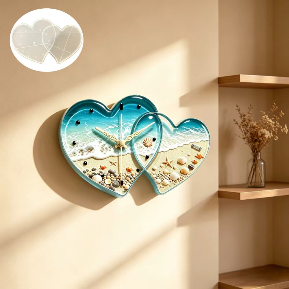 Resin Art Clock - Moule en silicone pour horloge en