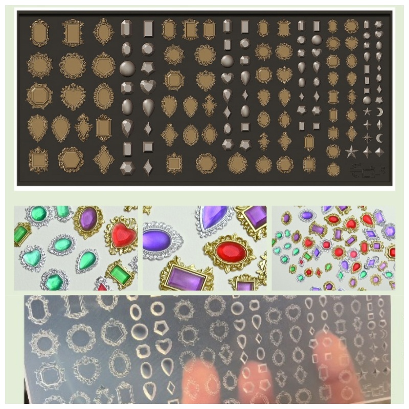 Bezels Pendant Resin - Moule en silicone pour pendentif en
