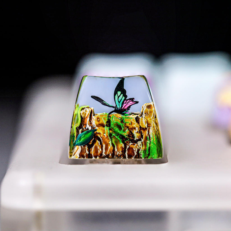 Resin Art Baby - Capuchons de clavier en résine Organisme,