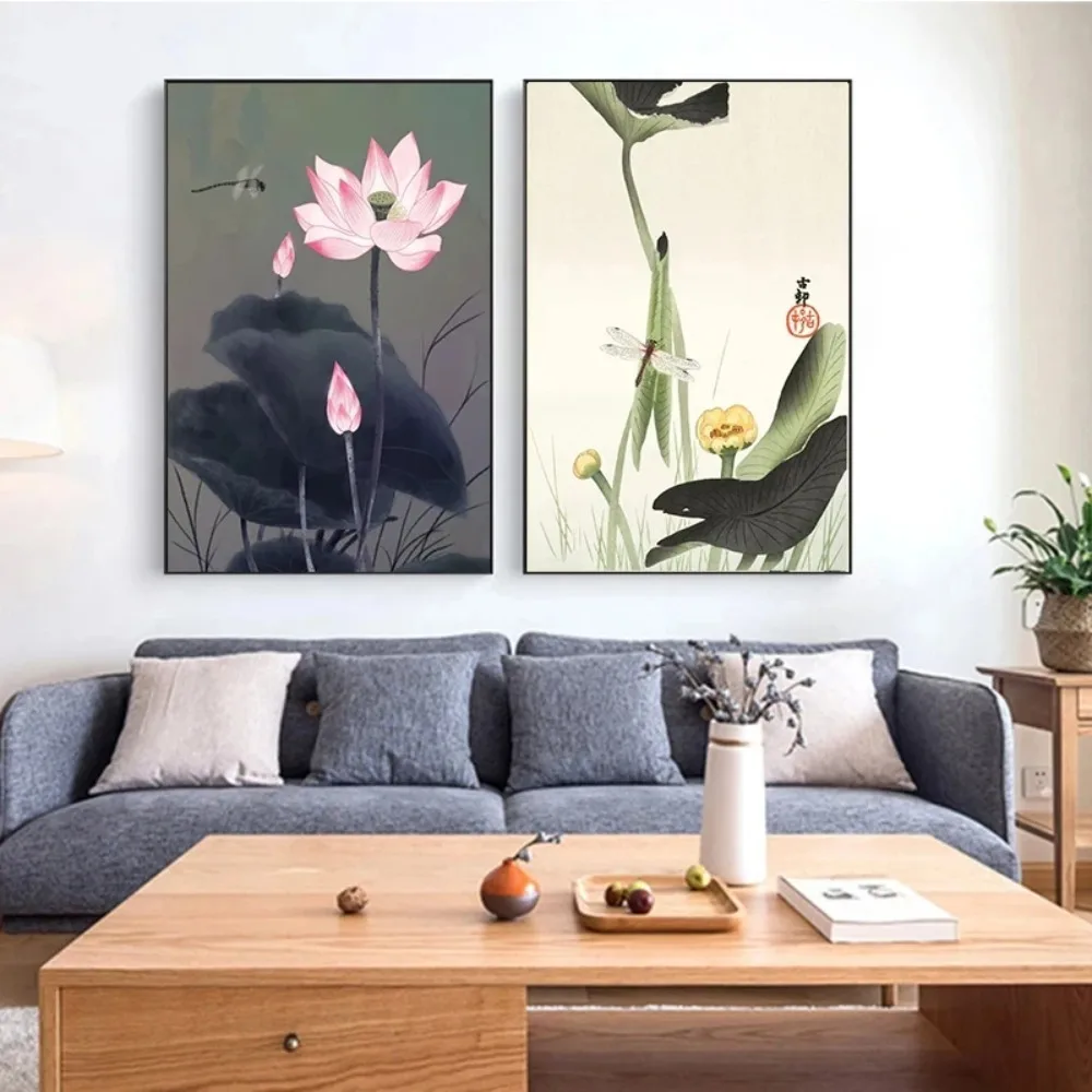 Resin Art With Flowers - Affiche artistique traditionnelle Vintage rétro avec