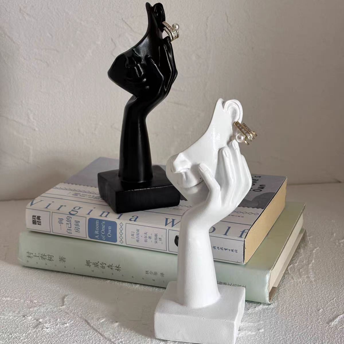 Resin Art Stand - Ornements artisanaux en résine, figurines abstraites,