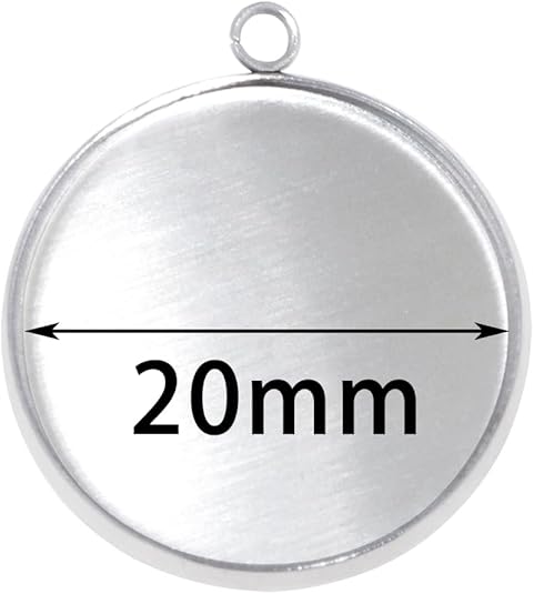 20 pièces en acier inoxydable  - Bezels Pendant Resin avis et prix