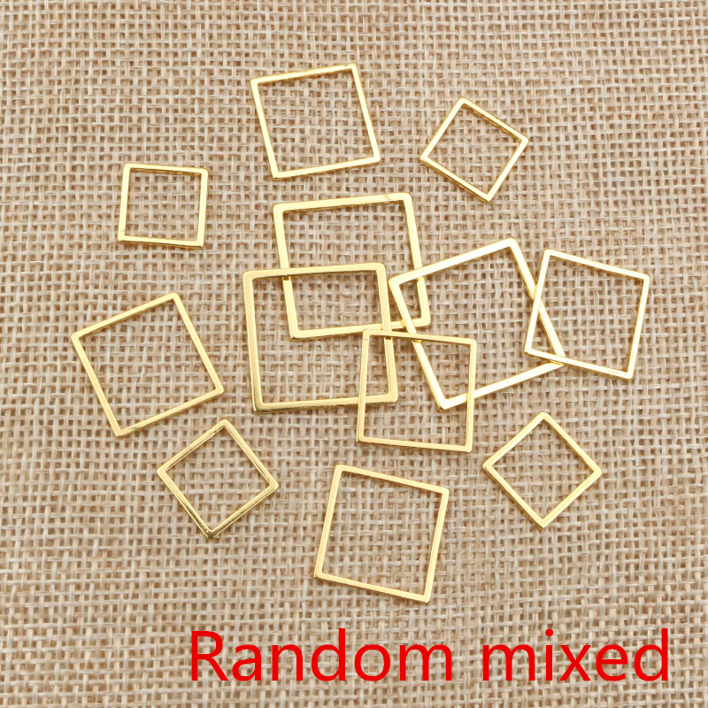20pcs 3 Taille Carré Charme Or - Bezels Pendant Resin avis et prix