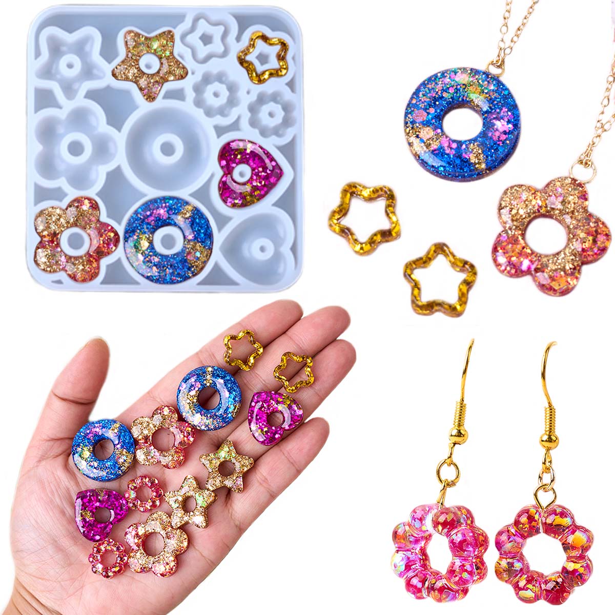Bijoux multifonctionnels moule - Resin Art With Flowers avis et prix
