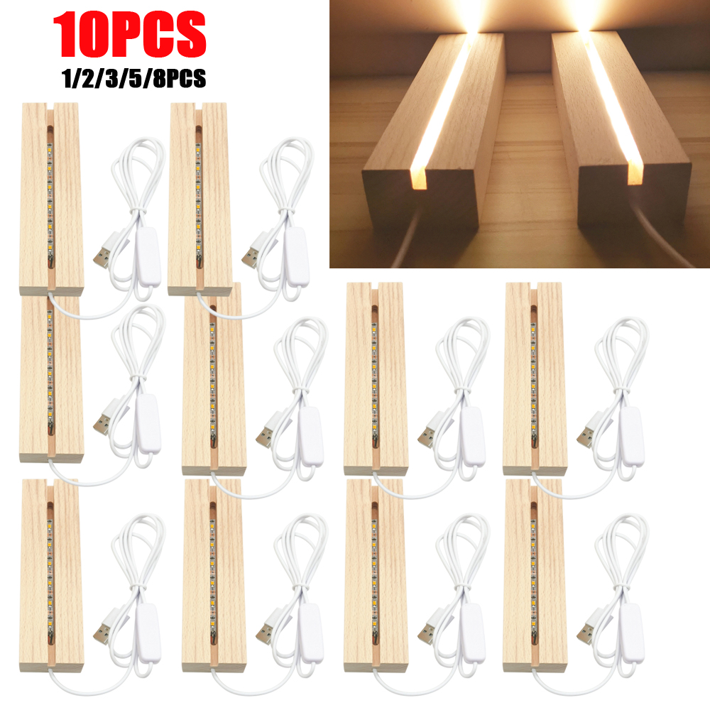 Présentoir lumineux LED en boi - Resin Art Stand avis et prix