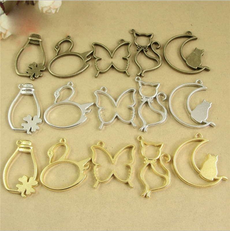 Pendentif cadre en métal en fo - Bezels Pendant Resin avis et prix
