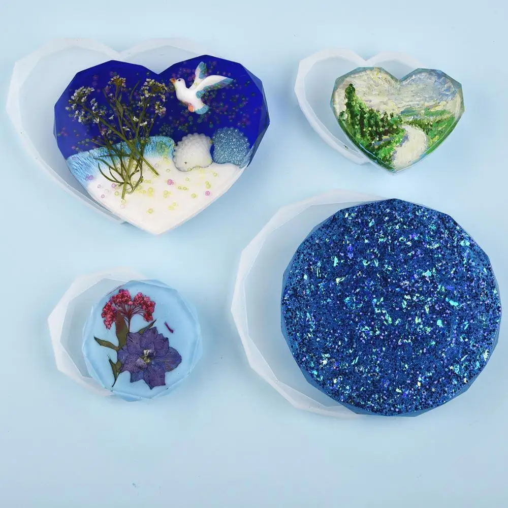 Moule de dessous de verre en r - Resin Art Heart avis et prix