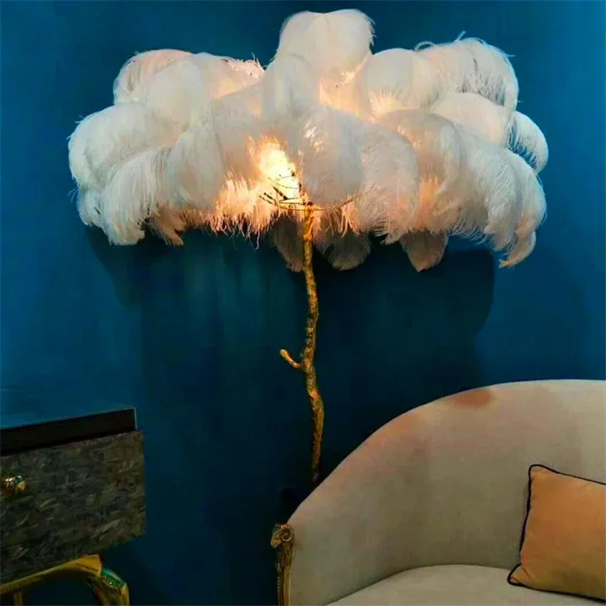 Moderne Led plume d'autruche l - Resin Art Stand avis et prix