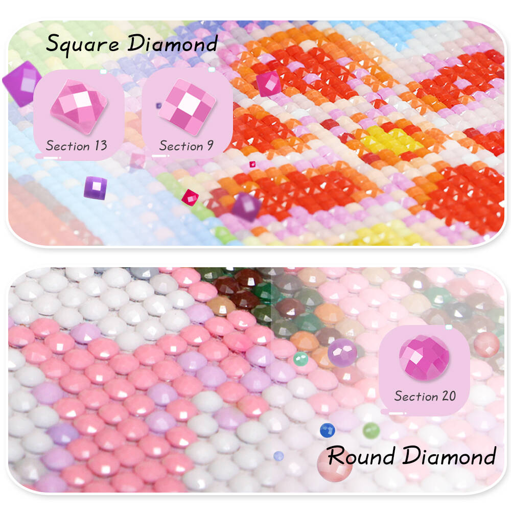 Peinture diamantée sans cadre, - Resin Art With Flowers avis et prix