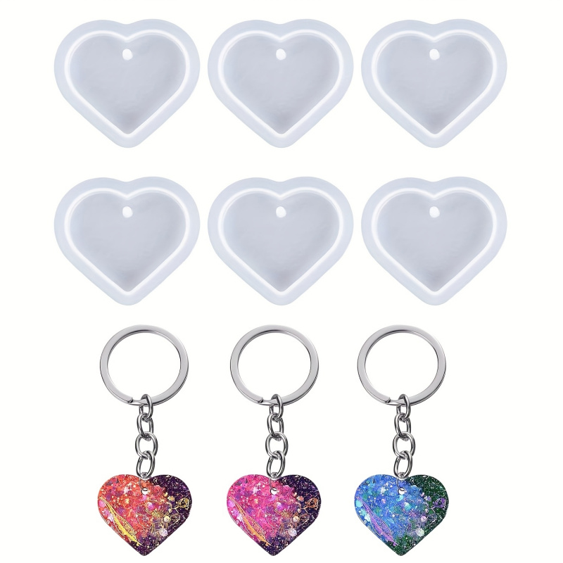 Ensemble de 6 moules en résine - Resin Art Heart avis et prix