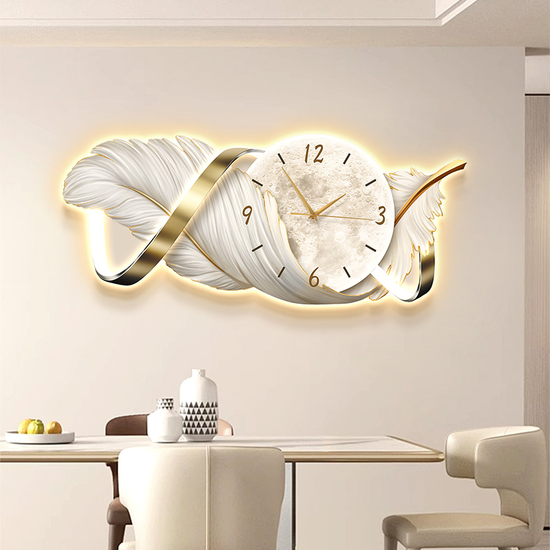 Grande taille métal mur Art ho - Resin Art Clock avis et prix