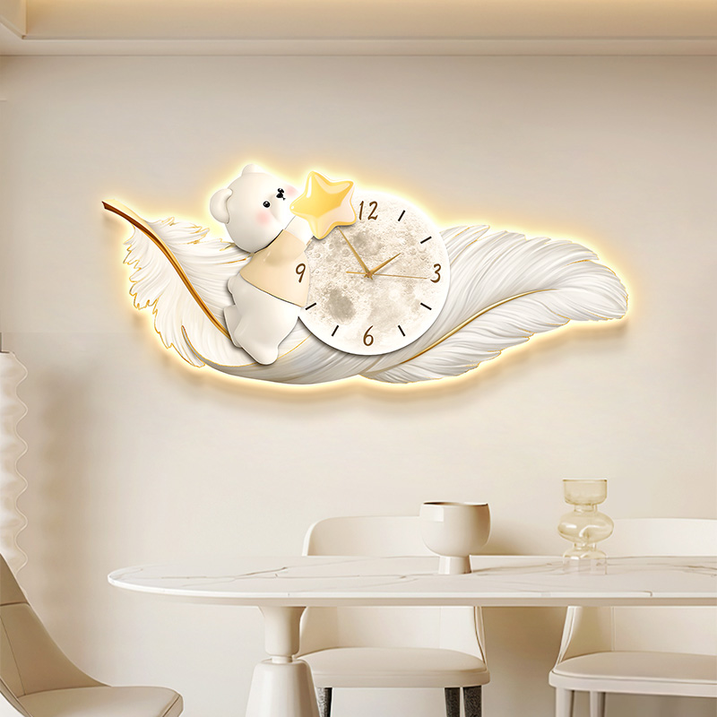 Grande taille métal mur Art ho - Resin Art Clock avis et prix