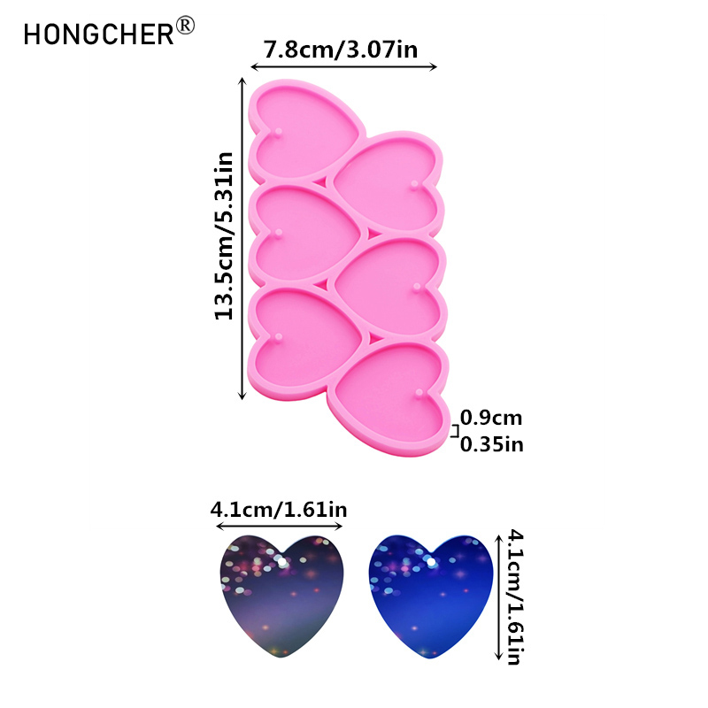 Moule en silicone pour résine  - Resin Art Heart avis et prix